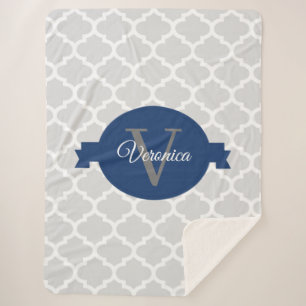 Personalisiertes Monogramm Sherpadecke