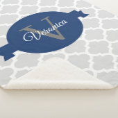Personalisiertes Monogramm Sherpadecke (3/4)