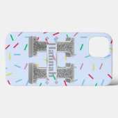 Personalisiertes Monogramm Silver Initial H Ihr Na Case-Mate iPhone Hülle (Rückseite (Horizontal))