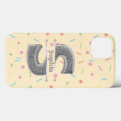 Personalisiertes Monogramm Silver Initial S Your N Case-Mate iPhone Hülle (Rückseite (Horizontal))