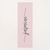 Personalisiertes Monogramm-Skript für Giralblush P Yogamatte (Vorderseite)