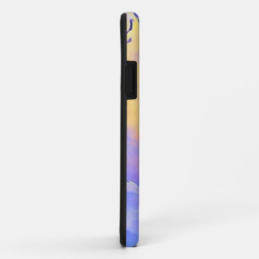 Personalisiertes Monogramm "Sky Blue Clouds Monogr Case-Mate iPhone Hülle (Hinten/Rechts)