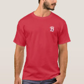 Personalisiertes Monogramm - Stilvolles, kundenspe T-Shirt (Vorderseite)