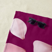 Personalisiertes Monogramm-Strandtuch mit Sakura Strandtuch (Beispiel)