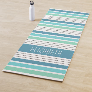 Personalisiertes Monogramm Streifen Yogamatte