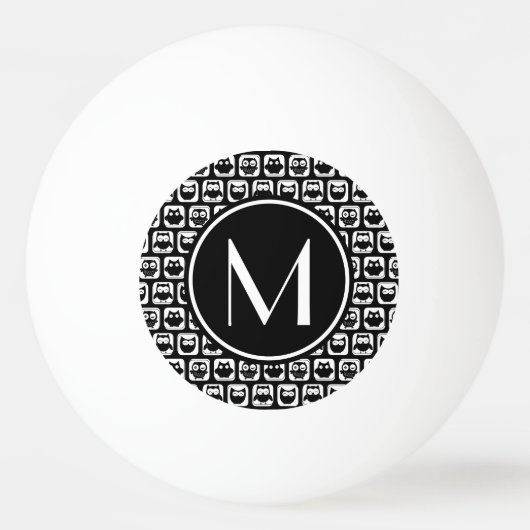 Personalisiertes Monogramm Tischtennisball (Vorderseite)