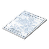 Personalisiertes Monogramm-Tool Notizblock (Rotiert)