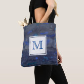 Personalisiertes Monogramm Totbeutel | Blau Tasche (Von Nahem)
