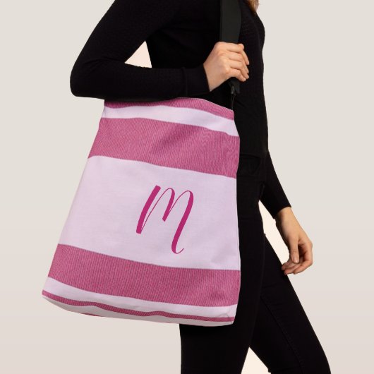 PERSONALISIERTES MONOGRAMM TRAGETASCHEN MIT LANGEN TRÄGERN (Von Nahem)