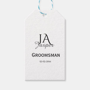 Personalisiertes Monogramm Trauzeuge Brautführer N Geschenkanhänger