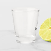 Personalisiertes Monogramm Trauzeuge Brautführer N Schnapsglas (Links)