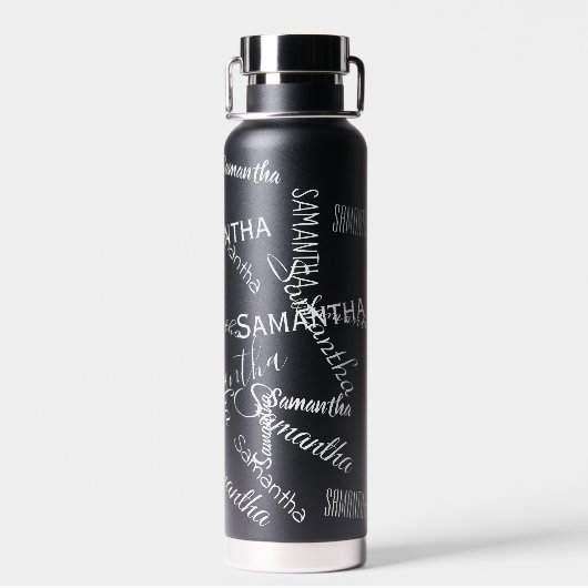Personalisiertes Monogramm Trinkflasche (Rückseite)