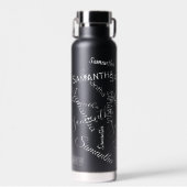 Personalisiertes Monogramm Trinkflasche (Vorne)
