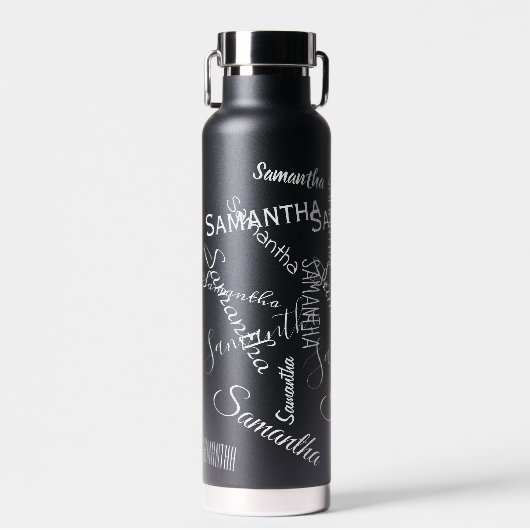 Personalisiertes Monogramm Trinkflasche (Vorne)