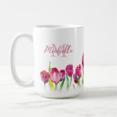 Personalisiertes Monogramm Tulip Kaffeetasse (Links)