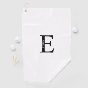Personalisiertes Monogramm und Golftücher benennen Golfhandtuch