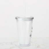 Personalisiertes Monogramm und Name Acryli von Bri Acryltrinkbecher (Rechts)