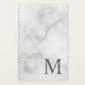 Personalisiertes Monogramm und Name aus grauem Mar Planer (Vorderseite)