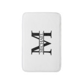 Personalisiertes Monogramm und Name Badematte (Vorderseite Vertikal)