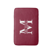 Personalisiertes Monogramm und Name Badematte (Vorderseite Vertikal)