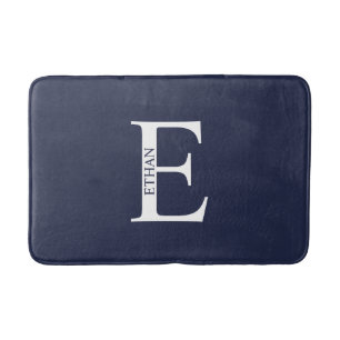 Personalisiertes Monogramm und Name Badezimmer Mat Badematte
