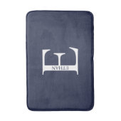 Personalisiertes Monogramm und Name Badezimmer Mat Badematte (Vorderseite Vertikal)