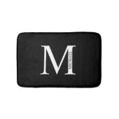 Personalisiertes Monogramm und Name Badezimmer Mat Badematte (Vorderseite)
