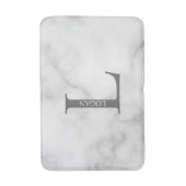 Personalisiertes Monogramm und Name Badezimmer Mat Badematte (Vorderseite Vertikal)