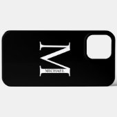 Personalisiertes Monogramm und Name Case Mate iPho (Rückseite (Horizontal))