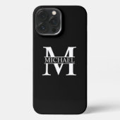Personalisiertes Monogramm und Name Case Mate iPho iPhone Hülle (Rückseite)