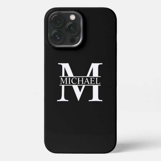 Personalisiertes Monogramm und Name Case Mate iPho iPhone Hülle (Rückseite)