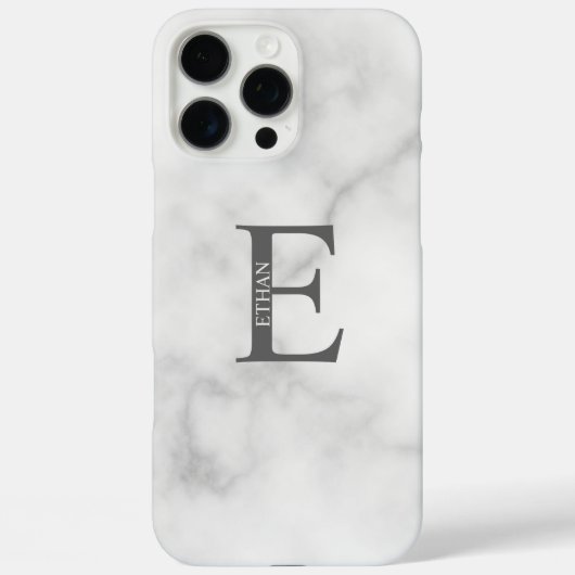 Personalisiertes Monogramm und Name Case-Mate iPhone Hülle (Rückseite)