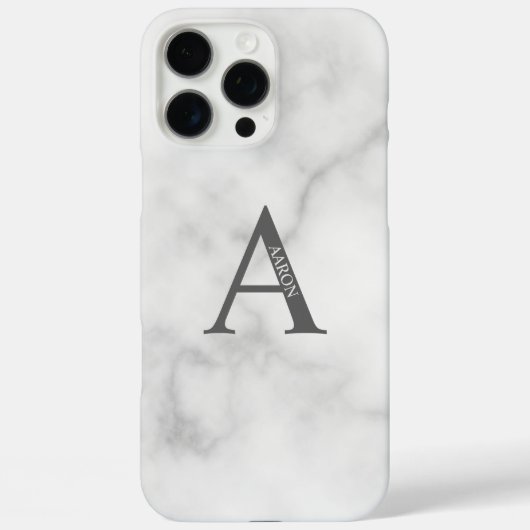 Personalisiertes Monogramm und Name Case-Mate iPhone Hülle (Rückseite)