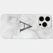 Personalisiertes Monogramm und Name Case-Mate iPhone Hülle (Rückseite (Horizontal))