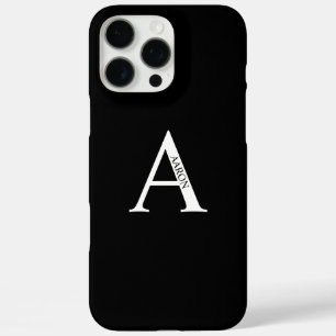 Personalisiertes Monogramm und Name iPhone 16 Pro Max Hülle