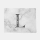 Personalisiertes Monogramm und Name Doormat Fußmatte (Vorderseite)