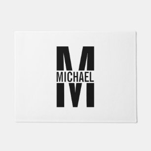 Personalisiertes Monogramm und Name Doormat Fußmatte