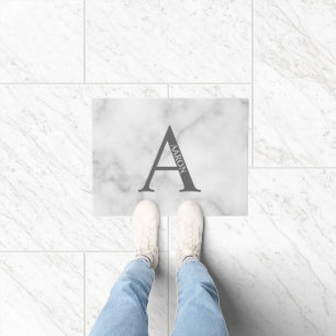 Personalisiertes Monogramm und Name Doormat Fußmatte