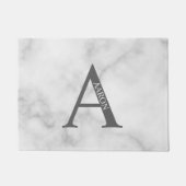 Personalisiertes Monogramm und Name Doormat Fußmatte (Vorderseite)