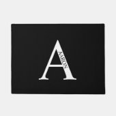 Personalisiertes Monogramm und Name Doormat Fußmatte (Vorderseite)