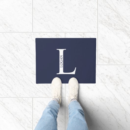 Personalisiertes Monogramm und Name Doormat Fußmatte (Indoor)