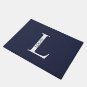 Personalisiertes Monogramm und Name Doormat Fußmatte (Schrägansicht)