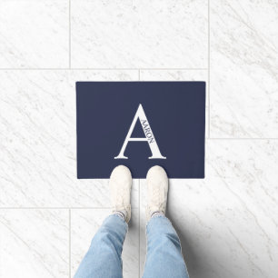Personalisiertes Monogramm und Name Doormat Fußmatte