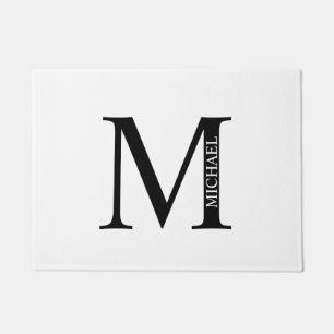 Personalisiertes Monogramm und Name Doormat Fußmatte