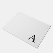 Personalisiertes Monogramm und Name Doormat Fußmatte (Schrägansicht)