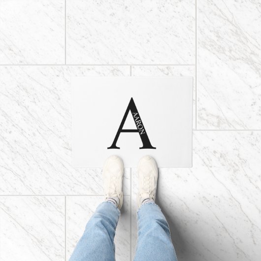 Personalisiertes Monogramm und Name Doormat Fußmatte (Indoor)