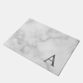 Personalisiertes Monogramm und Name Doormat Fußmatte (Schrägansicht)