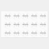 Personalisiertes Monogramm und Name Etiketten (Blatt)