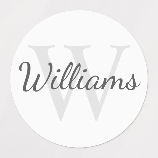 Personalisiertes Monogramm und Name Etiketten (Design 2)