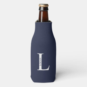 Personalisiertes Monogramm und Name Flasche Cooler Flaschenkühler